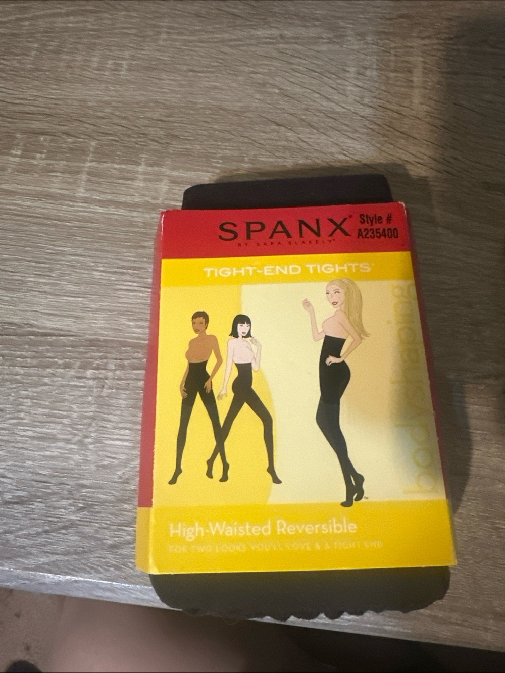 SPANX Tight-End Tights High-Waisted Reversible - Red, Yellow, Black